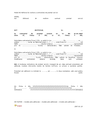 La contractul de prestari servicii. Act Aditional Reziliere