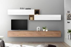 Wandboard troncon aus wildeiche echtholz. Wohnwand Weiss Hochglanz Wohnzimmer Modern Design Beton Nussbaum Optik No 101 Wohnaura Mobel Mit Ausstrahlung