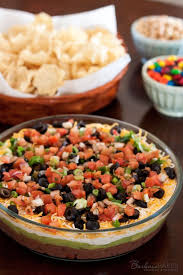 Black Bean Dip With Cream Cheese 7 Layer Bean Dip Barbara Bakes Recipe Layered Bean Dip Appetizer Recipes Bean Dip