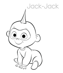 Color pictures, email pictures, and more with these birthday coloring pages. The Incredibles Jack Jack Coloring Pages Playing Learning