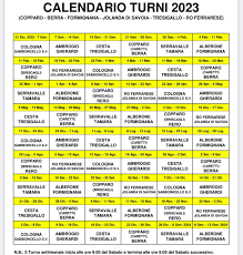 RIVA DEL PO – CALENDARIO DEI TURNI DELLE FARMACIE PER LANNO 2023 –  Serravalle -Web – Riva del Po