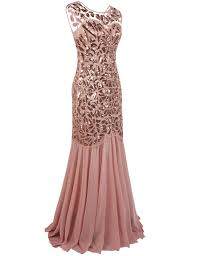 Prettyguide Women S 1920s Sequin Gatsby Plus Size Formal Evening Prom Dress Xxl Pink