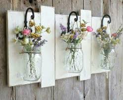 Diy Mason Jar Wall Flower Vase Cool Mason Jar Crafts You Can Do At Home Wall Flower Vases Reclaimed Wood Wall Decor Mason Jar Diy