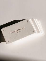 From business cards and promotional posters to documents and invitations, you can have it printed professionally, quickly, and cheaply by using the staples printing promo codes or staples printing coupons below! Left On Thread Business Card Business Card Design Inspiration Pretty Business Cards Minimalist Business Cards Business Card Design Minimalist