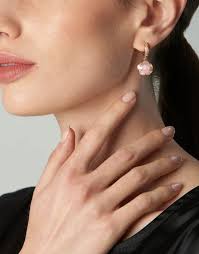 Cercei Pasquale Bruni Petit Joli aur 18 kt cu diamante si calcedonia cu  piatra lunii 16595R