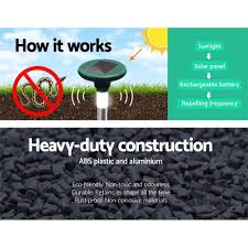 According to experts, ultrasonic repellers work on rodents as long as the following rules are observed: 10x Solar Led Snake Repeller Multi Pulse Plus Ultrasonic Pest Rodent R