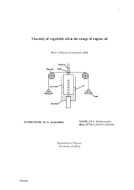 pdf viscosity of vegetable oil in the range of engine oil