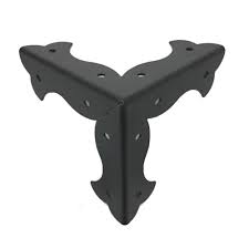 Maybe you would like to learn more about one of these? 50 Pcs Black Iron 60mm 3 Sides Box Furniture Edging Corner Safely Plate Bw 8772 Ebay Decorative Hinges Black Iron Ornamental Wood