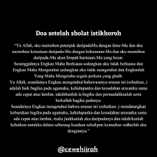Do A Selepas Sholat Istikharah Di 2020