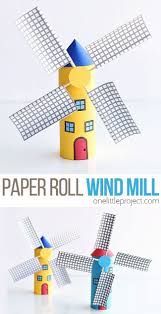Paper Roll Windmill Tutorial Toilet Paper Crafts Recycled Crafts Kids Projects Paper Crafts For Kids
