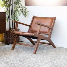 31.5 high x 29.5 wide x 26 deep. Mid Century Modern Ananya Cognac Tan Leather Accent Chair Ash4768