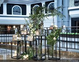 婚禮佈置 jo malone stripe wedding 條紋香氛主題婚禮 君悅飯店 小殼手作設計shellisa design 痞客邦 wedding decorations plants decor