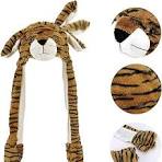 Amazon.com: Fox Baby Tiger Hat Ear Moving Jumping Hat Funny ...