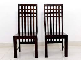 Solid walnut wood dining table and chairs. Vivek Wood Wooden Dining Chair Only Dinning Chairs For Dining Room Sheesham Wood Set Of 2 Dark Walnut Amazon In Home Kitchen