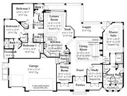 Our 1 bedroom house plans and 1 bedroom cabin plans may be attractive to you whether you're an empty nester or mobility challenged, or simply want one bedroom on the ground floor (main level) for convenience. Mediterranean Style House Plan 4 Beds 3 Baths 2908 Sq Ft Plan 930 14 Dreamhomesource Com