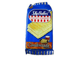 Sometimes called a soda or saltina cracker, these thin square the saltine cracker was mass produced and available at many stores with numerous brands to choose from. Skyflakes Condensada Cracker Sandwich Sandwiches Crackers Milk Sandwich