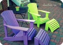 Purple Lime Green Adirondack Chairs With Foot Stools Green Adirondack Chairs Lime Green Adirondack Chairs Color Pop