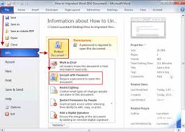 If you have sensitive information in mictosoft word, you can add a password to protect it. How To Unprotect Encrypted Word Doc Docx Document Without Password