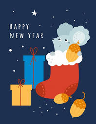 Happy New Year 2020 Rat Mouse Mice Happy New Year Happy New Year 2020 Happy New Year Cards