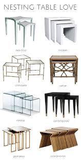 Nesting Tables In A Variety Of Styles Furniture Tables Smallspaces Furniture Nesting Tables Nest Furniture
