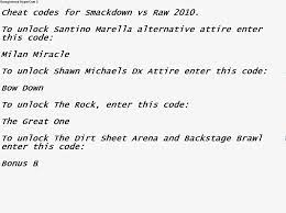 How do you unlock characters in svr 2011 psp? Wwe Smackdown Vs Raw 2010 Svr10 Cheat Codes By Im1the2king3