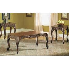 Yaheetech coffee table set of 3 for living room, 3 piece coffee table and end table sets, lift top coffee table with hidden storage compartment, stackable end table with open drawer, rustic brown. Roundhill 3pc Grey Finish Wood Coffee End Table Set Walmart Com Walmart Com