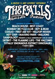 The Falls Music Arts Festival 2012 Line Up After Second Announce Music Festival Poster Festival