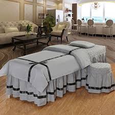 Amy Solid Color Massage Table Sheet Sets Premium Table Skirt Natural Massage Linen Salon Bed Cover Bedspreads T 185x70cm 7 Bed Spreads Room Design Bed Covers