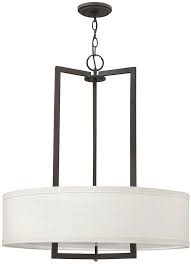 Hinkley 3204kz Led Hampton Buckeye Bronze Led 26 Drum Pendant Hanging Light Hin 3204kz Led