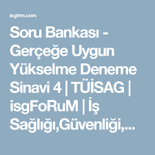 Soru Bankasi Gercege Uygun Yukselme Deneme Sinavi 4 Nisan Degerlendirme
