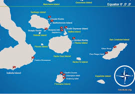 Diving Map Of The Galapagos Islands Showing Water Depth Galapagos Islands Galapagos Santa Cruz Island
