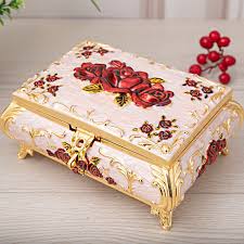 Base metals are very common in jewelry making. Europe Style Metal Jewelry Box Size L Vintage Rose Carved Rings Bracelet Trinket Case Gold Silver Color Gift Storage Box Buy At The Price Of 37 76 In Aliexpress Com Imall Com