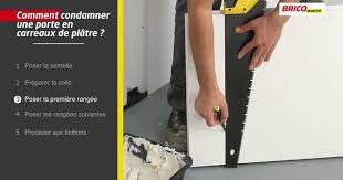 Comment Murer Une Porte Carreau De Platre Platre Enduit De Finition