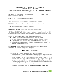 1 Lesson Plan Classroom Commands Classroom Commands Classroom How To Plan