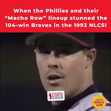 THE 93 PHILS WERE FUN TO WATCH!!🔔, #machorow #johnkruk #fightinphils #nlcs  #nationalleaguechampions #braves #phillies #veteransstadium #johnsmoltz  #philliesbaseball #worldseries #philliesnation