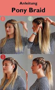 Anleitung Pony Braid Sport Frisuren Anleitung Sportfrisuren Kinderfrisuren