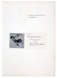 This is the biggest norman rockwell book i have ever seen and i own 90% of the popular ones. Lot Detail Norman Rockwell Signed Copy Of Norman Rockwell Artist And Illustrator Large Coffee Table Book Measures 12 5 X 18 5