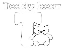 Letter T Coloring Pages For Preschoolers Teddy Bear Coloring Pages Bear Coloring Pages Coloring Pages