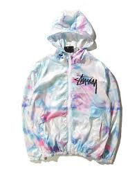 stussy ice cream windbreaker stussy tie dye windbreaker