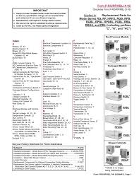 Applies To Replacement Parts For Form P Rg Rp Rbl 4 16