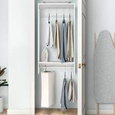 Clothes closet isolated on a white background. White Closet Systems You Ll Love In 2021 Wayfair