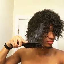 Apply the gel to damp hair while combing it through with a standard cutting comb and some minimal blowdry styling to keep the curls soft and crisp. Combing Wet Curly Hair Is So Satisfying Do You Guys Comb Your Hair Wet Or Dry Follow Naturalborncur Hair Videos Curly Hair Styles Natural Hair Styles