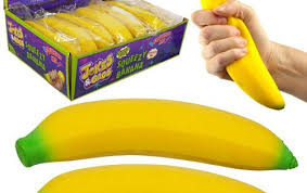 Squeezy Banana Stress Toy Stress Toys Banana Sensory Toys For Autism