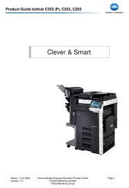 This tutorial will work on all konica print drivers from the 7 series and up, plus some desktops. Konica Minolta Bizhub C353 P Product Manual Pdf Download Manualslib