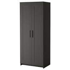 Brimnes Wardrobe With 3 Doors Black 46x74 3 4 Ikea In 2020 Brimnes Wardrobe Ikea Brimnes Wardrobe Sliding Wardrobe Doors