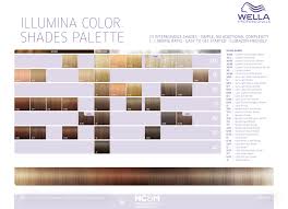 wella professionals illumina color shades palette 34 shades