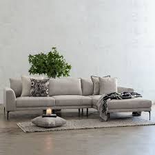 (210) lucy grey 2 piece 114 sectional with right arm facing chaise $1,095. Pilotti Modular Chaise Lounge Sofa Flagstone Ash Modular Chaise Living By Design