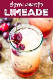 Cherry Amaretto Limeade Cocktail Take Two Tapas Cherryrecipe Amaretto Cocktails Limeade Amaretto Drinks Recipes Amaretto Drinks Drinks Alcohol Recipes