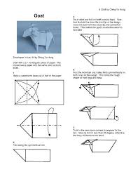 Learn How To Make An Origami Goat By Cy Hung Free Origami Diagrams For Flowers Animals And More Free Diy Origami Goat Origami Diagrams Easy Origami Animals