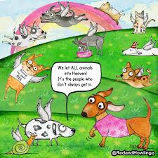 Heaven Cartoon Dog Dog Love Girl And Dog